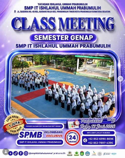 SPMB Gelombang Exclusive SMPS IT Ishlahul Ummah